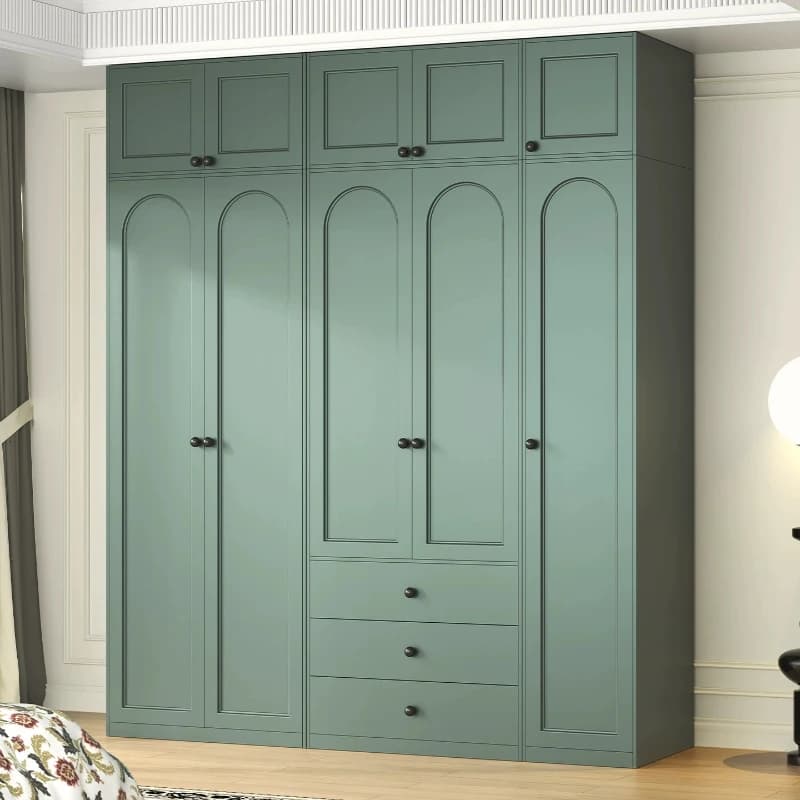 Rail Fluted Wardrobe Metal Narrow Almirah Living Room Wardrobe Bedroom Mini Armadio Camera Da Letto Furniture For House