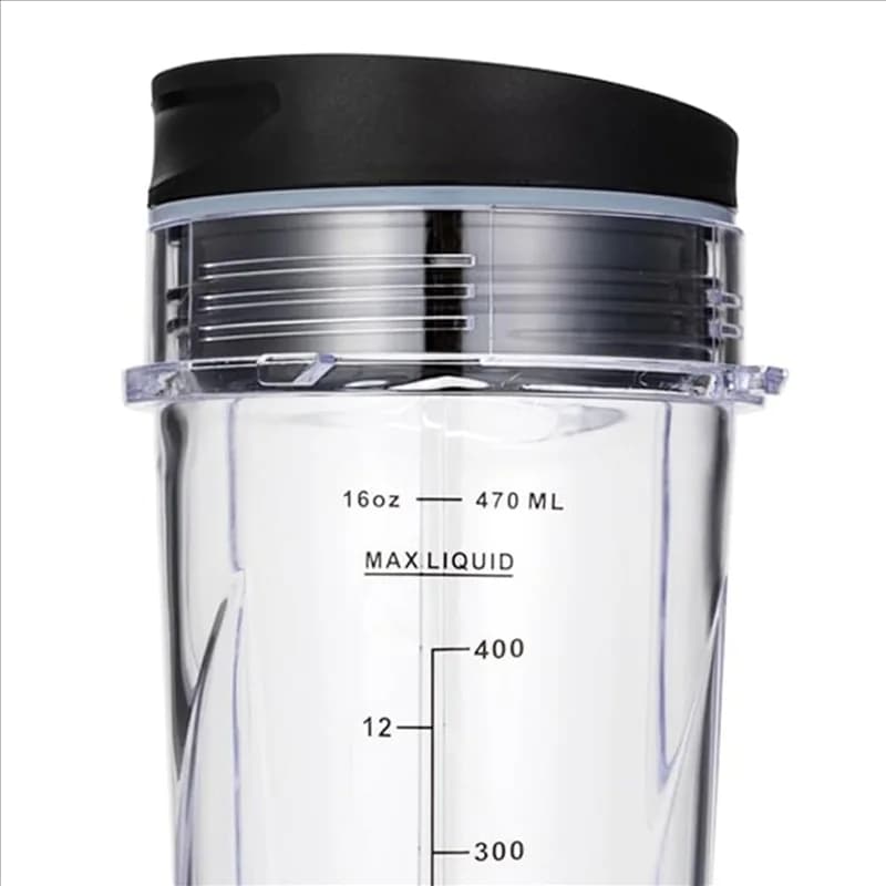 B97A-16Oz Tazze di ricambio per frullatore personale compatto Ninja QB3001SS, con coperchi, confezione da 4