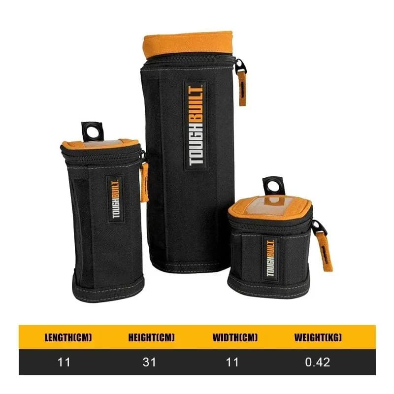 TOUGHBUILT 3-Piece Tower shaped Soft Light Box Small Parts Organizer TB-192-B is suitable for tool screw parts organizer, bagged