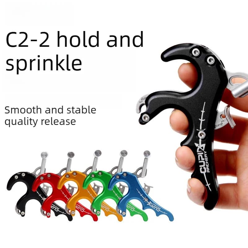 Bow and Arrow Metal Grip Spreader Four-finger Release AccessoriesBow and Arrow Accessories Outdoor Archery High Precision Stable