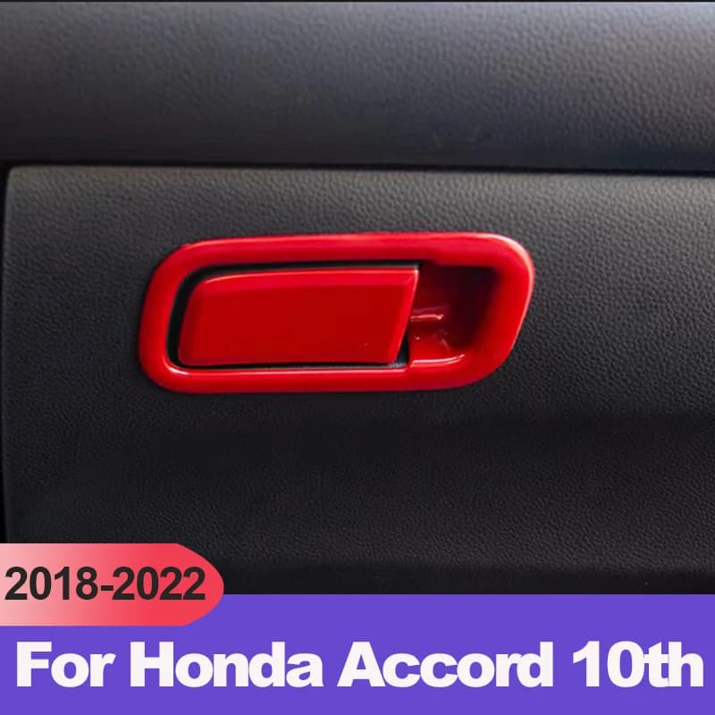 ABS Auto Co-pilota Guanto Scatola di Immagazzinaggio Maniglia Coperture Trim Adesivo Per Honda Accord X 10th 2018 2019 2020 2021 2022 Accessori