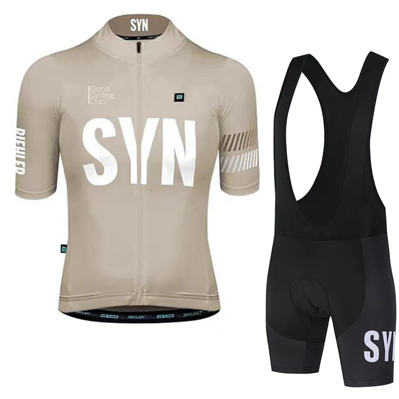 SYN Cycling Pants with Sponge Padded for Men, Summer Set with Cycling Knife and Shorts with Road Bike Bretelles