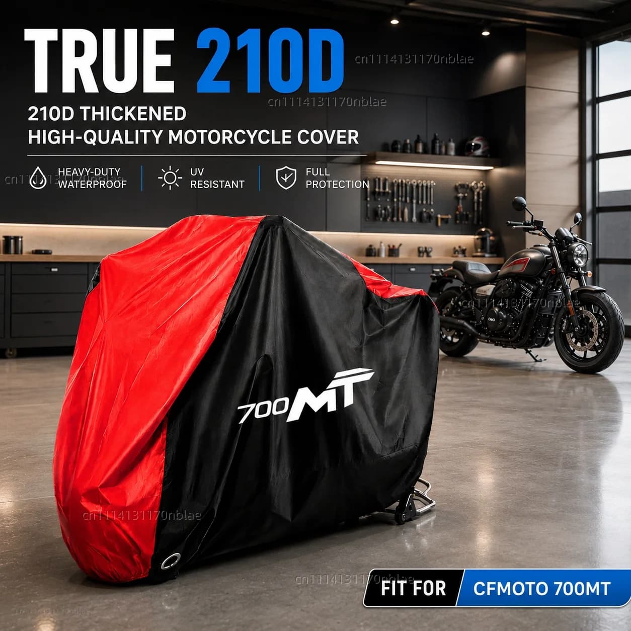 For CF MOTO 700MT 700 MT 210D Motorcycle Cover Waterproof Oxford Fabric All Season Dustproof UV Protection Moto Rain Cover