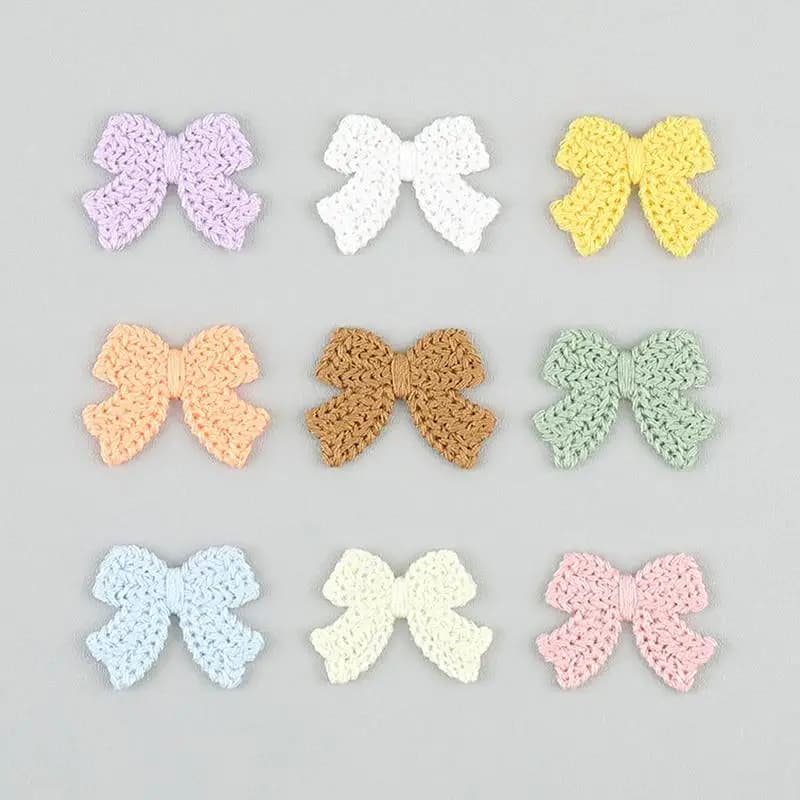 10 Embroidered Bow Ties Reusable Sewing Patches DIY Kit for Scrapbook Decorating Kids Party Handmade Craft