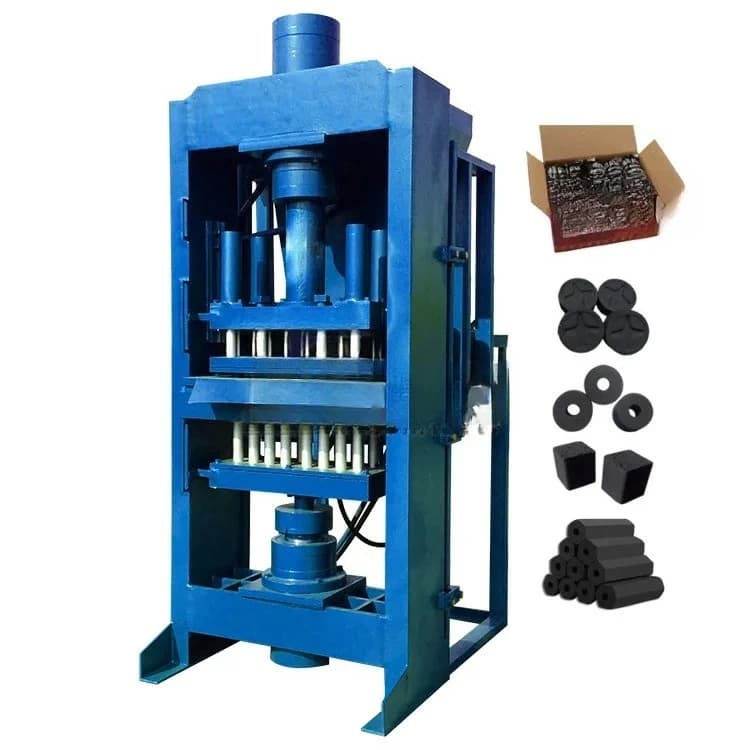 Ecological Industrial Barbecue Charcoal Machine Rod Stick Brick Pressed Coal Briquette Making Machine Automatic