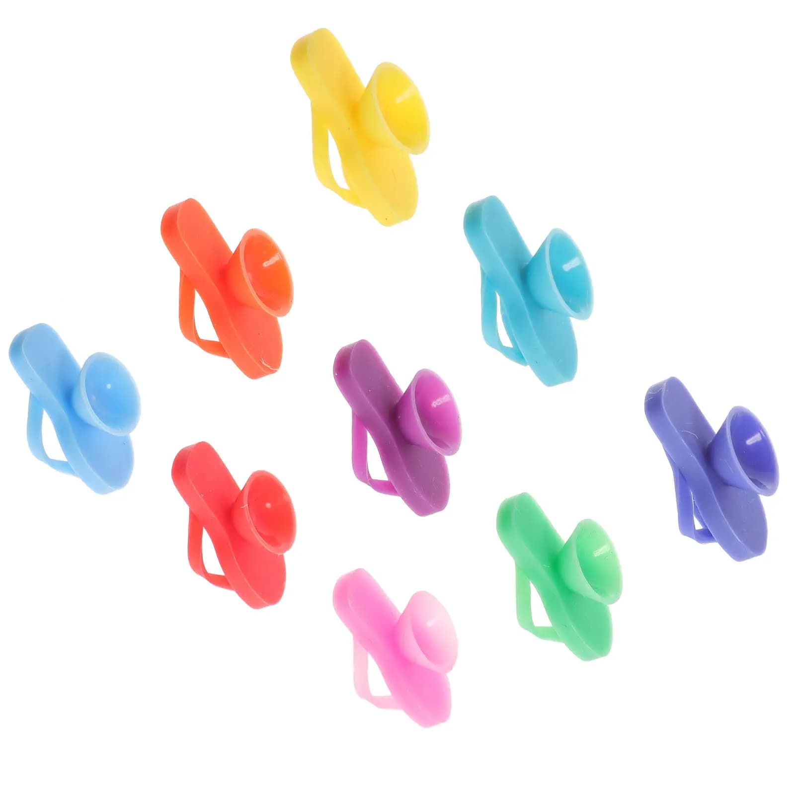 Set di 9 Segnalibri per Bicchieri da Vino in Silicone a Forma di Ciabatta, Accessori per Vino, Articoli per Feste, Identificatori per Bicchieri da Bar
