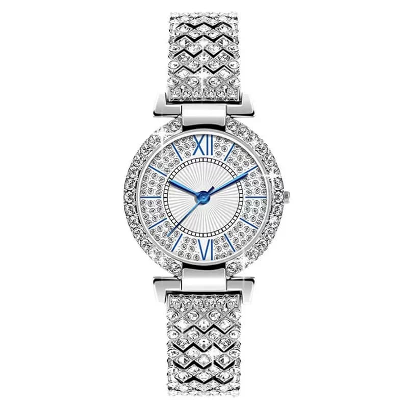 Women's Fashionable watches Quartz watch with three fake eyes stainless steel with luxury rhinestones Women's Gifts Relógio Femino