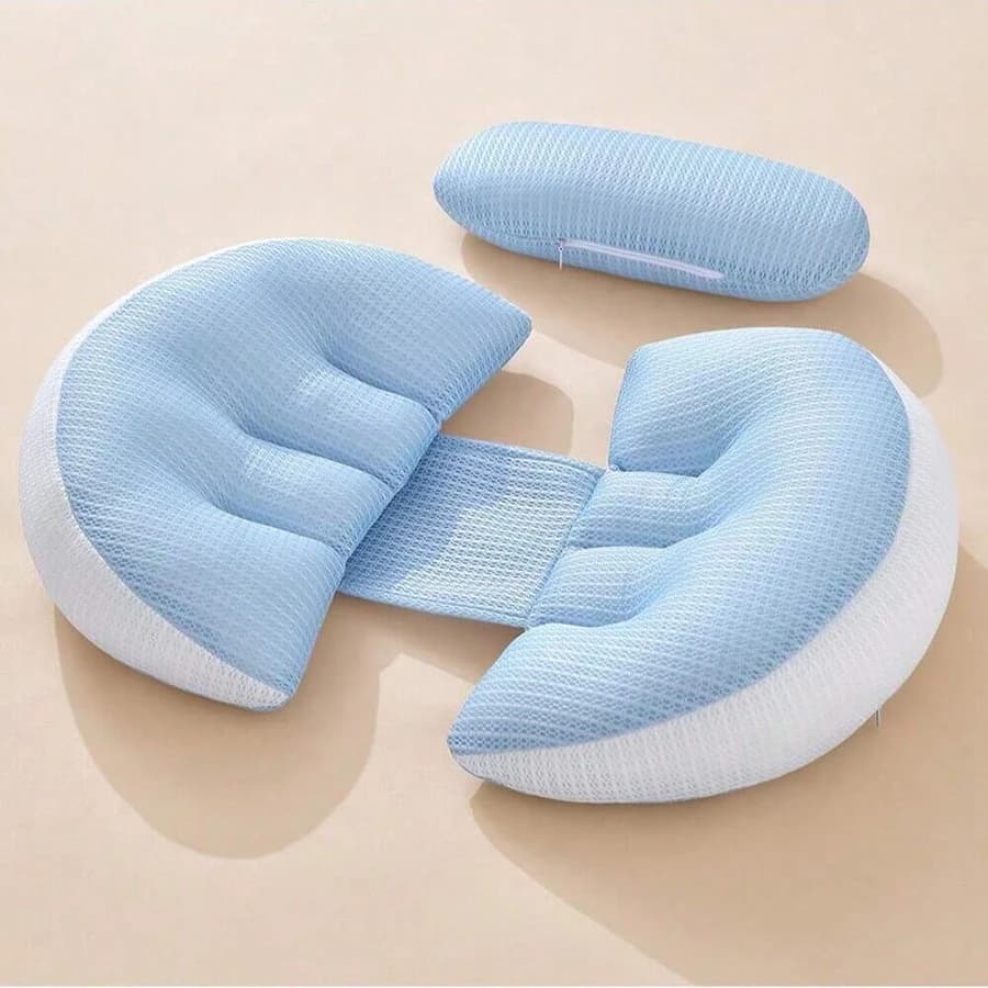 Cuscino per gravidanza 1 pezzo, cuscino per dormire laterale con supporto per la vita - Cuscino per supporto addominale - Cuscino per dormire laterale per donne incinte, cuscino per dormire per gravidanza specializzato, fornisce un massimo comfort con supporto lombare multifunzionale per le madri