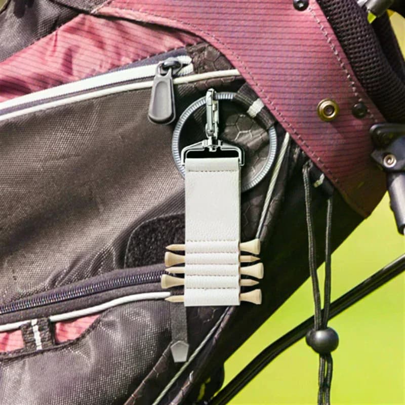 Clip Porta Tee da Golf Colorata con Nastro Magico Biadesivo, Accessorio Portatile per Golf all'Aperto