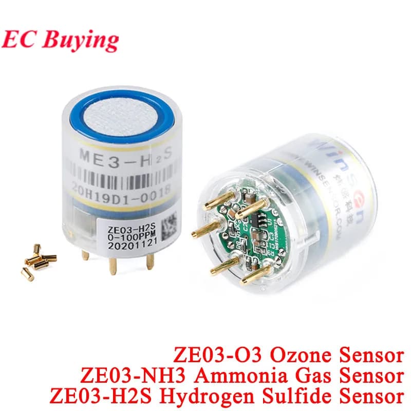 ZE03-O3 Ozone ZE03-NH3 Ammonia Gas Sensor ZE03-H2S Hydrogen Sulfide Air Electrochemical Farm Industrial ZE27-O3 ME2-O3 CO ME3-O3
