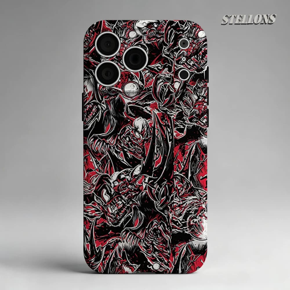 Custodia per telefono V-enom Chaos magnetica per iPhone 17 16 15 14 13 Pro Max Plus, custodia robusta a strato singolo/doppio