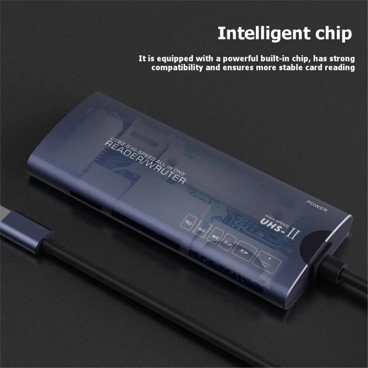 computer 6 in 1 TYPE-C Multifunctional Reader SD/TF/XD/CF/M2 Memory Card Adapter for Cameras Computers High-Speed Data Transfer