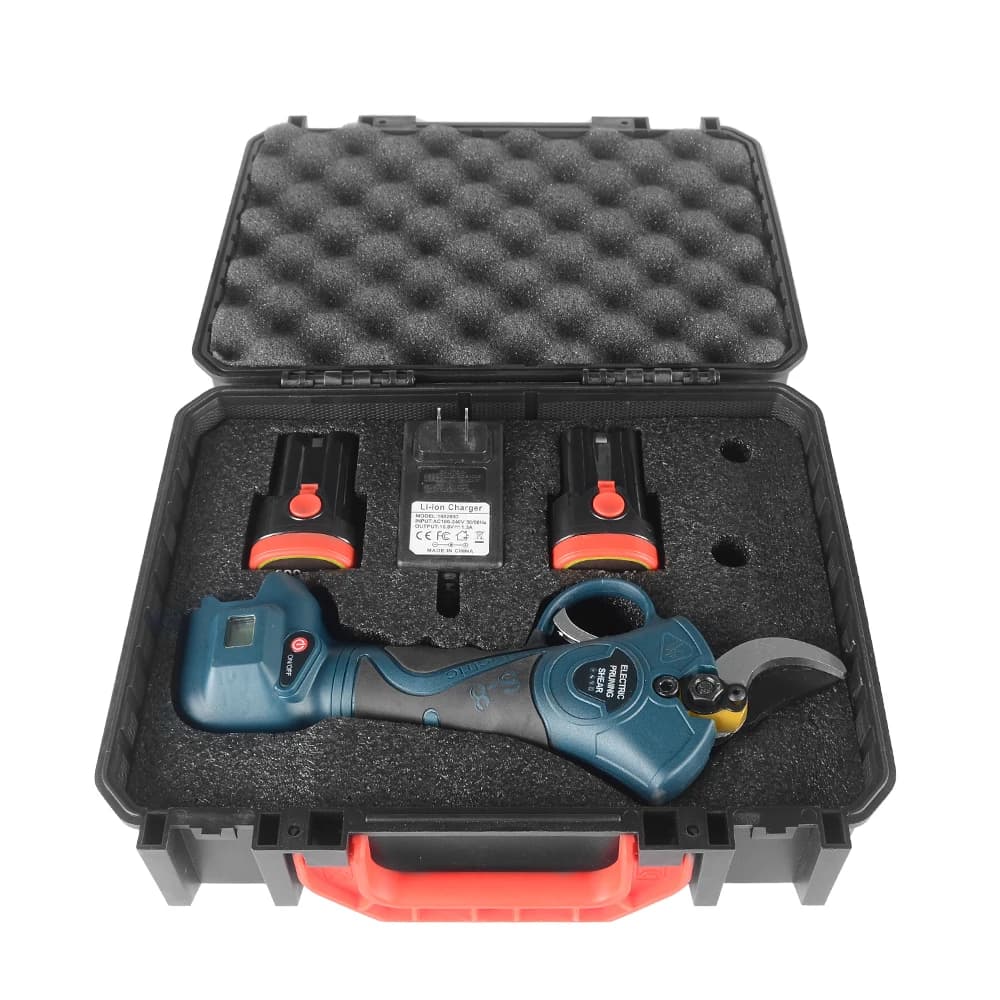 32MM Cordless Electric Pruning Shears Professional 2.6AH Lithium Battery Operated Pruner Gardening Pruning Tool