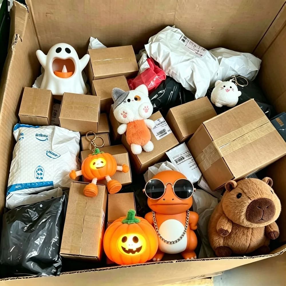 Lucky Mystery Box – Peluche, personaggi dei cartoni animati e articoli a sorpresa casuali | Spedizione Rapida Locale USA