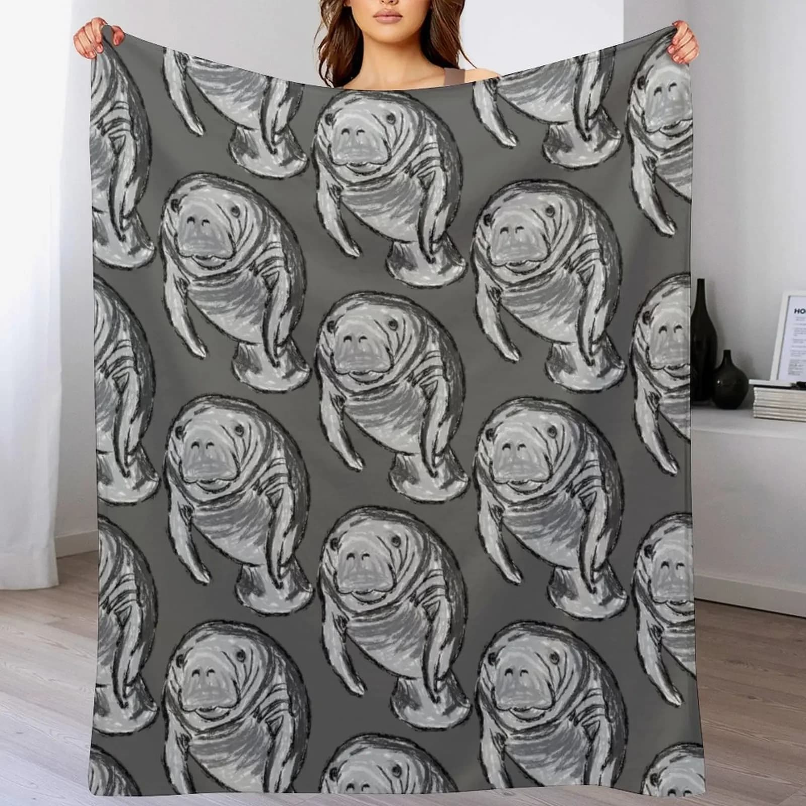 Artworks of a lamantino Shooting blankets Covers for bed Sleeping bag Soft Scottish blankets from the beach