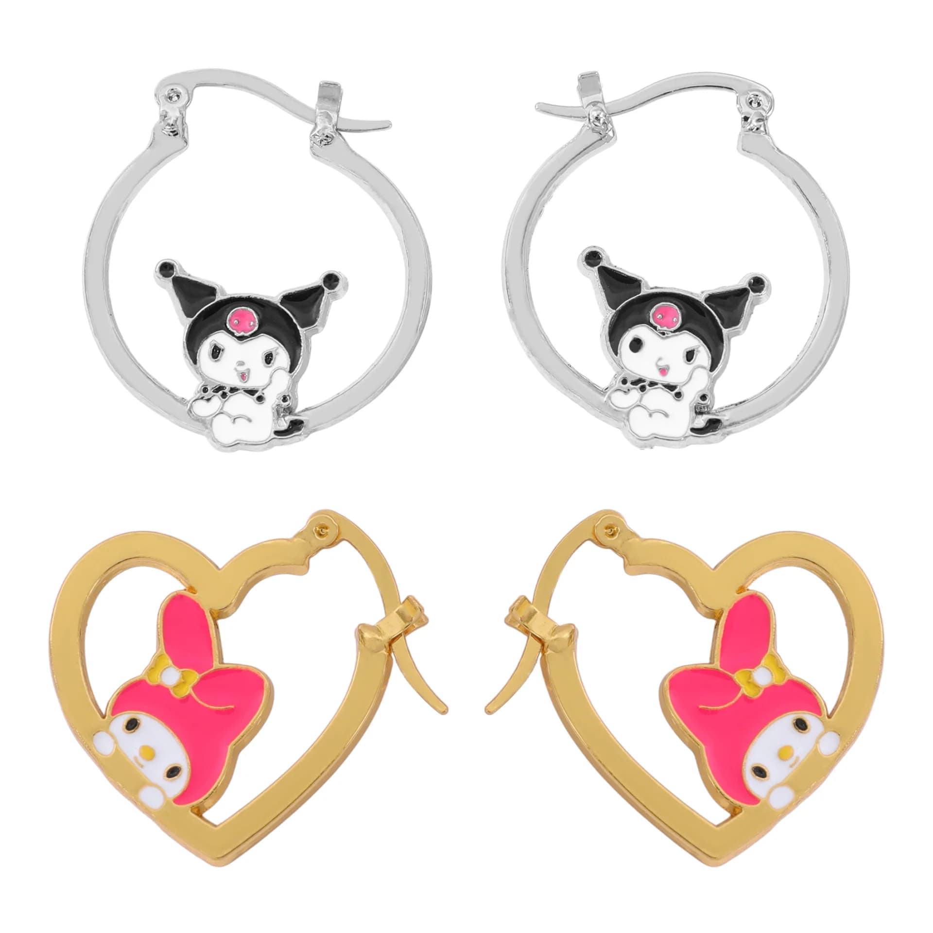 New Earrings in Enamel Alloy Cable With Cute Cat Cartoon, Luxury niche, High-end texture
