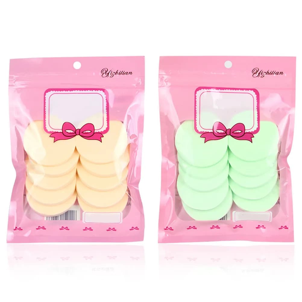 4 Confezioni di Spugnette per Fondotinta in Polvere, Materiale Premium, Spugne per Trucco Utilizzabili a Secco e Bagnato, Perfette per Miscelare Creme e Liquidi