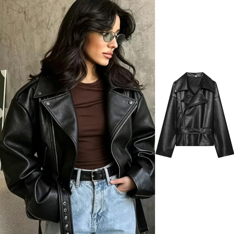 New Women's Jackets Winter 2026 New Fashion Unique Wide Lapels Elegant Warm Winter Coats Chic Young Women Street Jackets Blouse