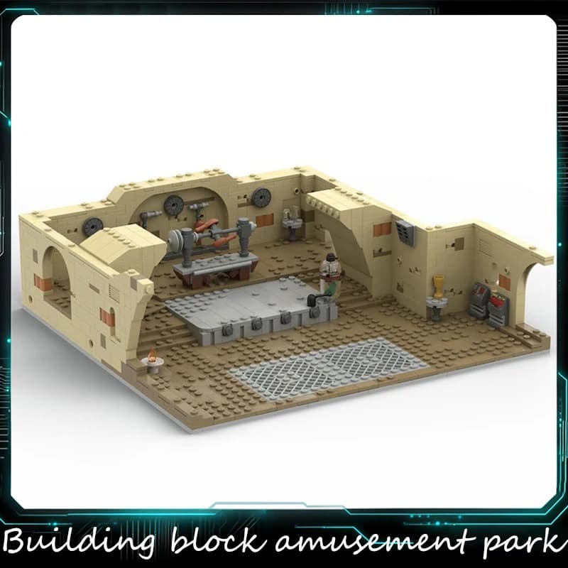 983 Pezzi Modulo Palazzo con Sala Trono e Area Cucina Alien, Blocchi da Costruzione, Giocattoli Educativi Creativi Fai-da-Te per Bambini, Regali