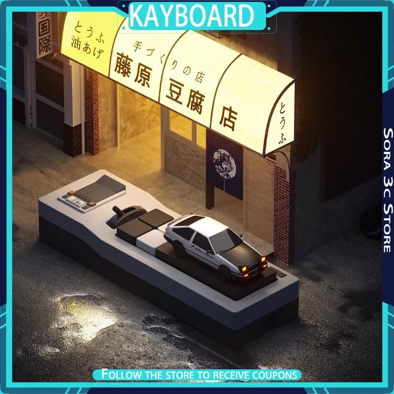 80Retros Autopad Automotive HUB Keyboard 12 Keys Support VIA Online Remapping Retro Desktop Decoration AE86 Theme Keypad Gift