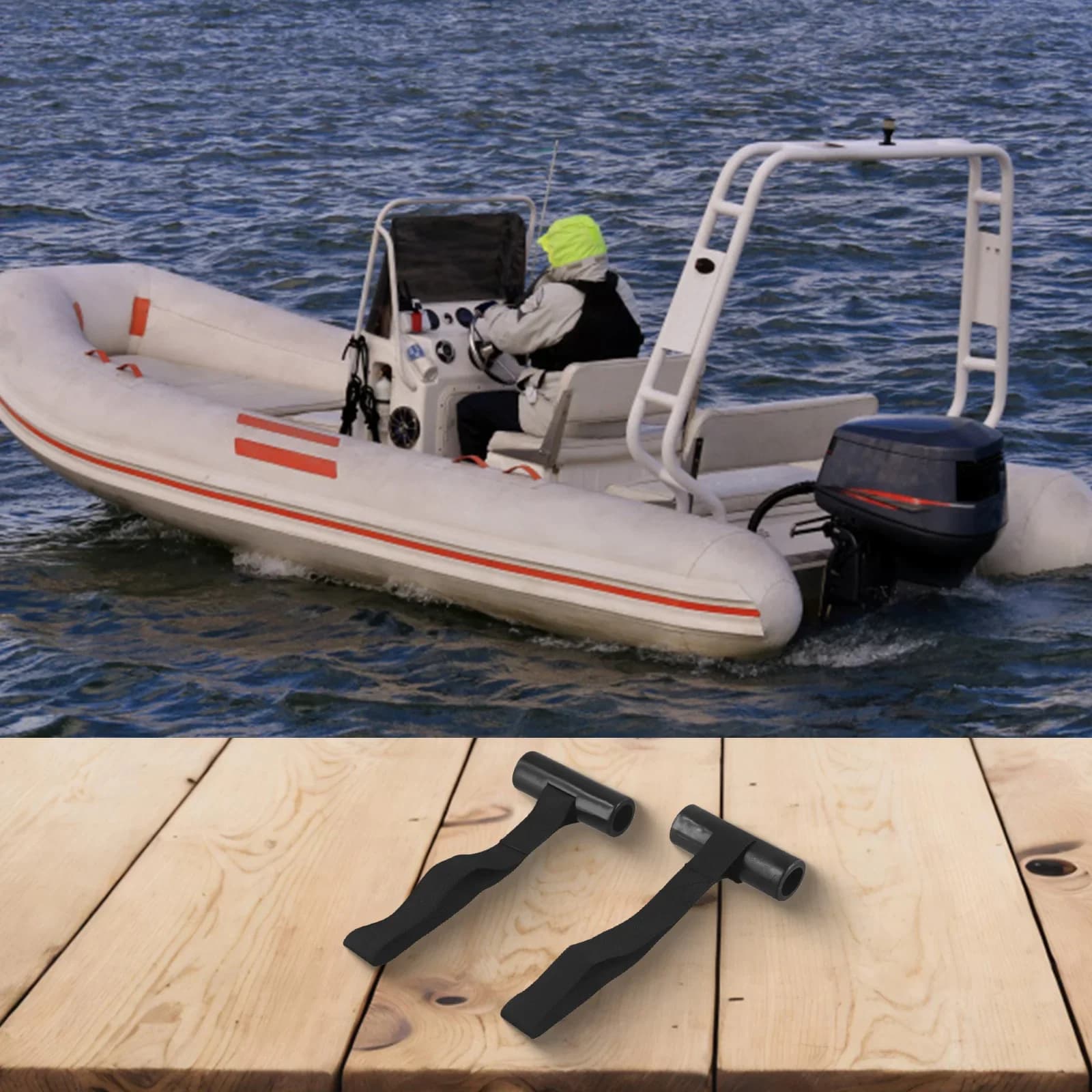 Per kayak, canoa, barca, ancoraggio per legare, 2 pezzi, cinghie ad anello rapido sotto il cofano per un trasporto sicuro sul portapacchi del veicolo