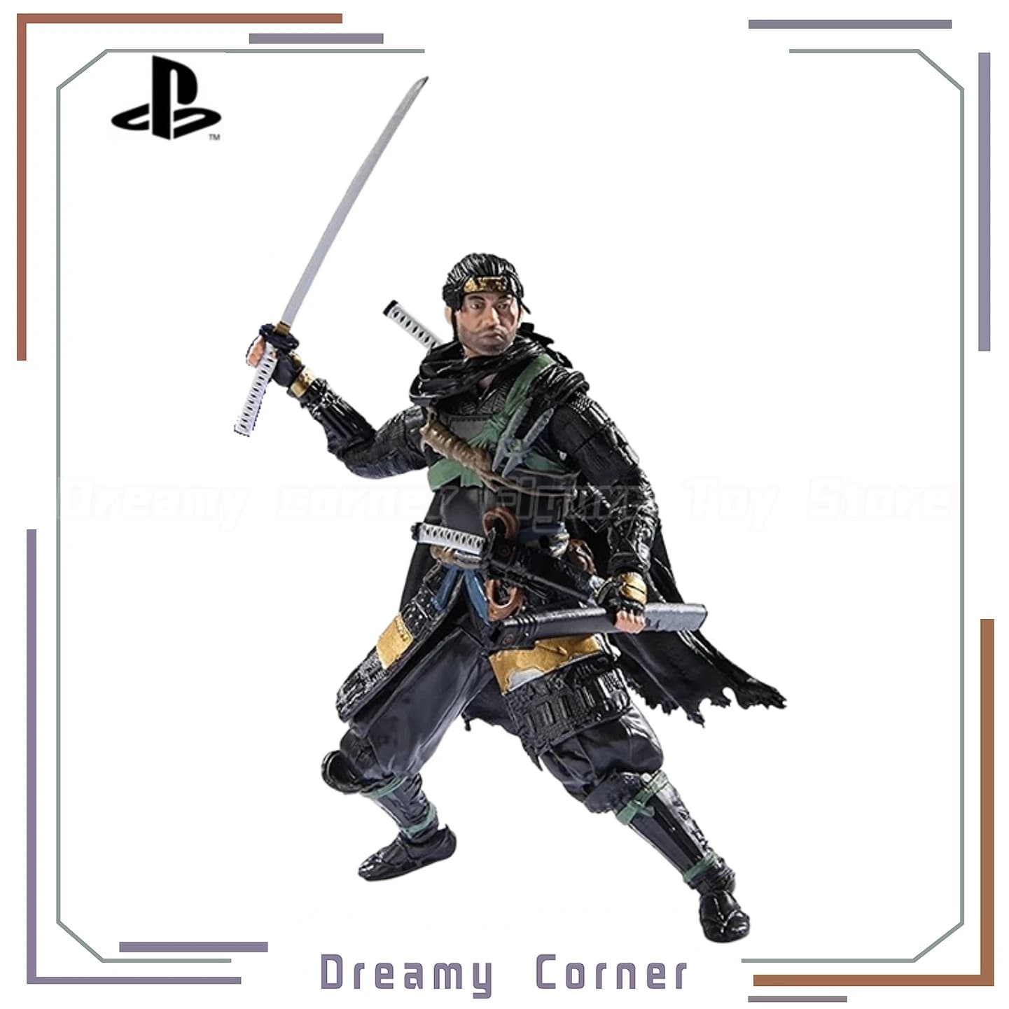 【Disponibile】 Collezione di modelli giocattolo originale SpinMaster Chost of TSUSHIMR JIN SAKAI Action Figure
