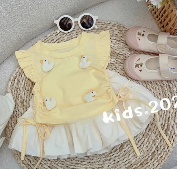 Ragazze estate nuovo Set neonata carino Top Design per bambini gonna sensoriale Set di due pezzi carino e delicato Set di due pezzi