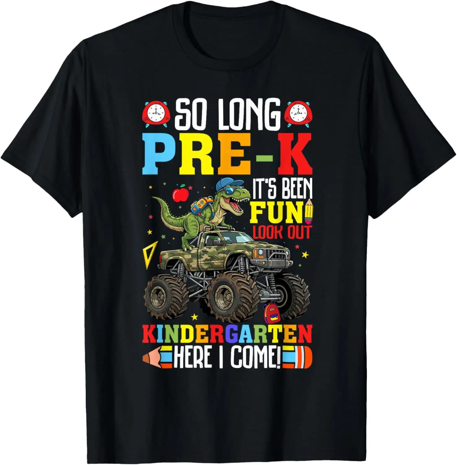 Preschool Graduation Shirt Boy Pre-K First Day Kindergarten T-Shirt funny,humor,comfortable,loose,graduation season