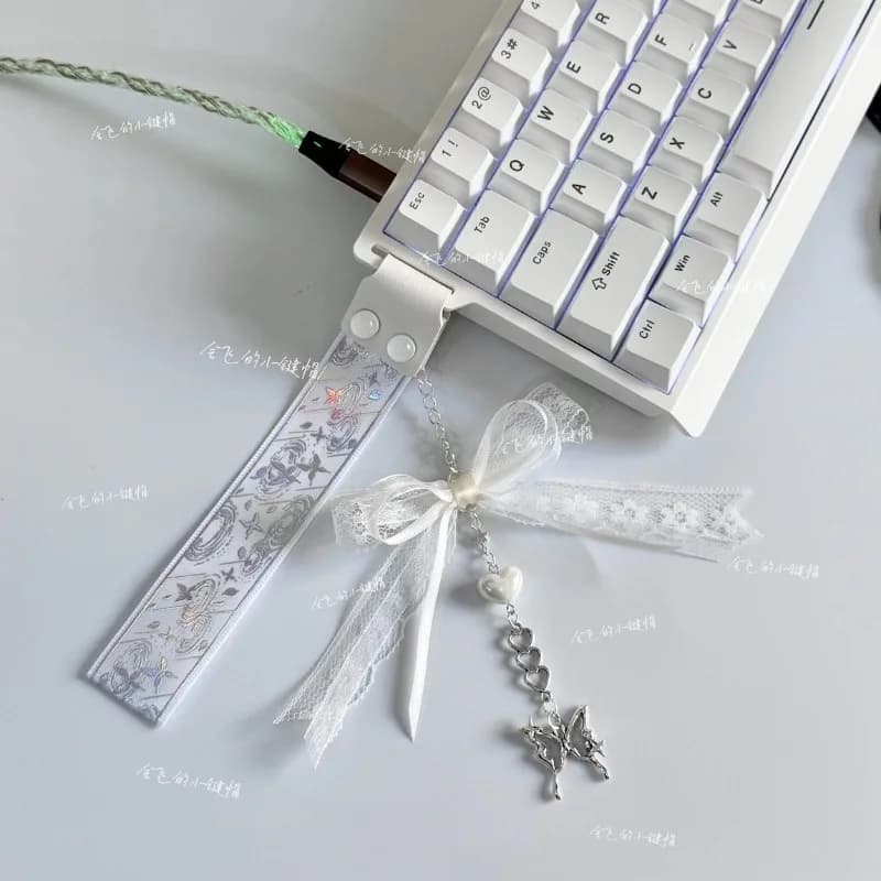 Nastro per tastiera con giro personalizzato per Wooting Made68 Decorazione universale per tastiera meccanica carina Accessori Esports Valorant