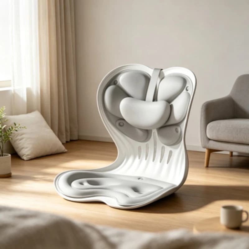 Ergonomic Lumbar Cushion Portable Travel Car Seat Office Waist Support Pad Posture Corrector Back Relief Pillow for Desk Chair