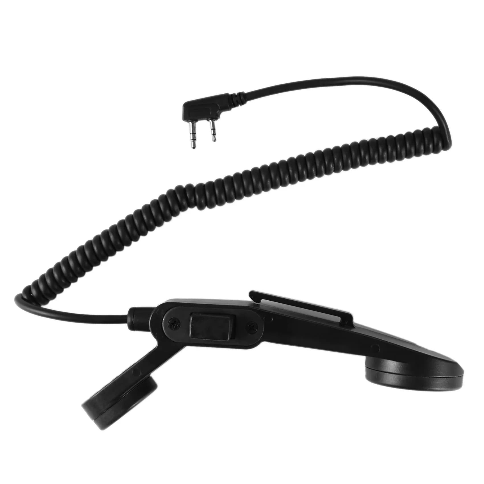 Tactical PTT palmare PTT H250 PTT 2 Pin altoparlante portatile militare microfono per Baofeng Kenwood Walkie Talkie