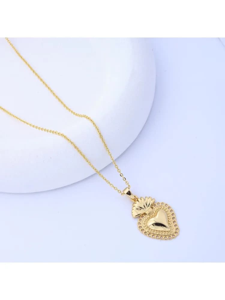 Collana con ciondolo a goccia di olio di camelia - Catena coreana di clavicola in acciaio al titanio di lusso leggero per donna