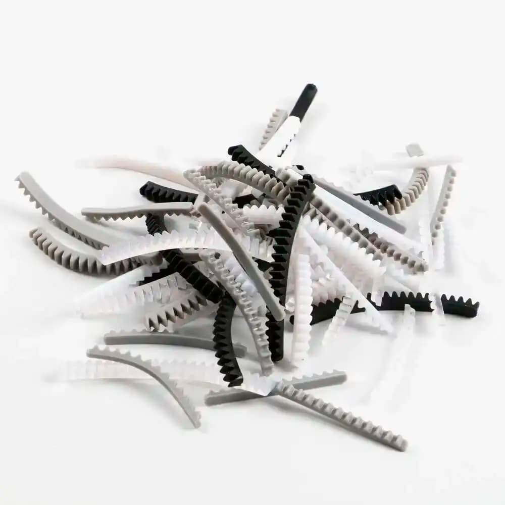 50 pcs non-slip silicone clothes hangers accessories for clothes hangers anti-slip transparent shoulder