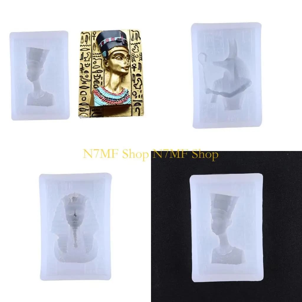 Faraone egiziano n7mf per muffa in silicone della testa per regali creativi per bambini adulti t
