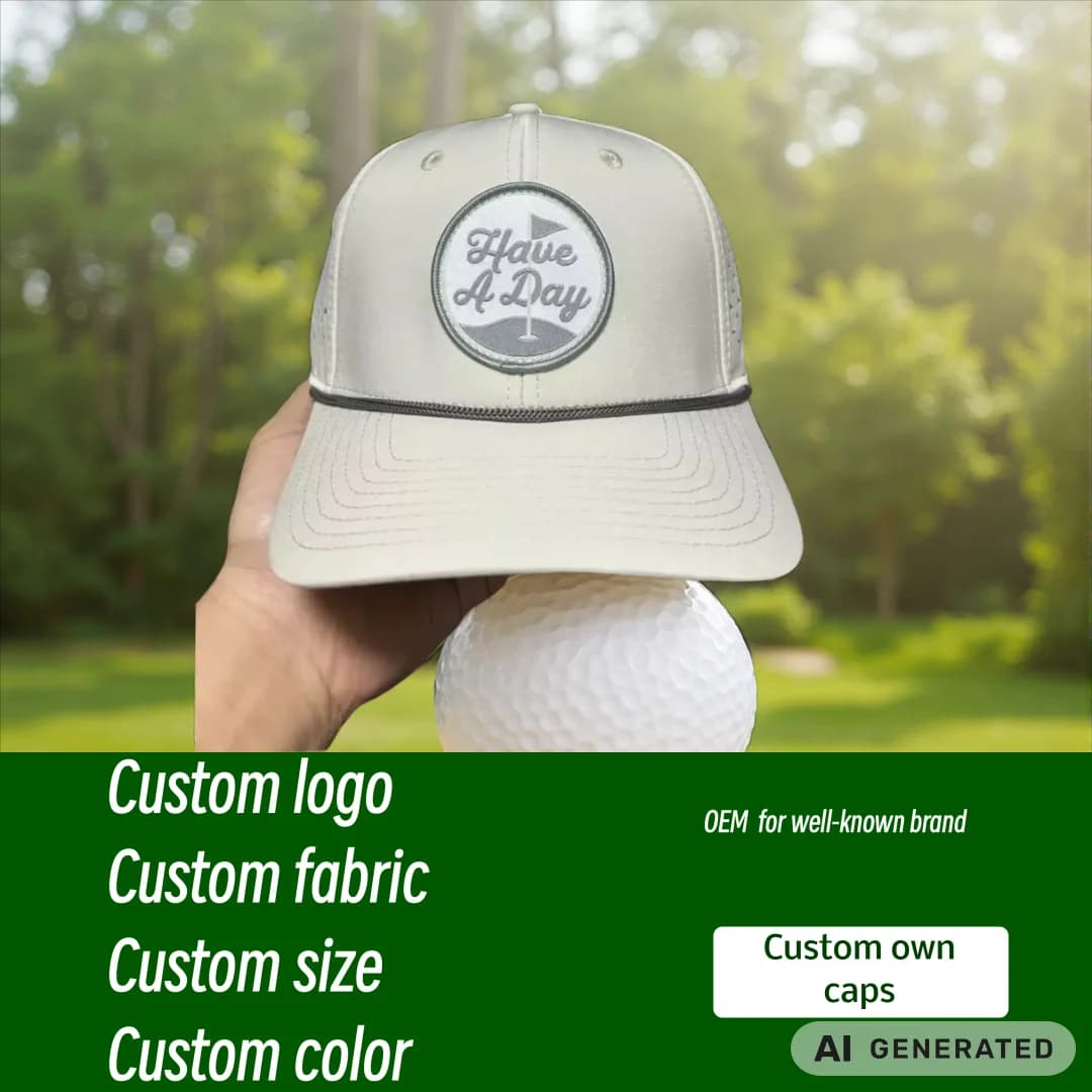 Unisex 6 Panel Camp Cap laser cut hole caps Quick Dry Outdoor Sports Hiking Baseball Cap Streetwear