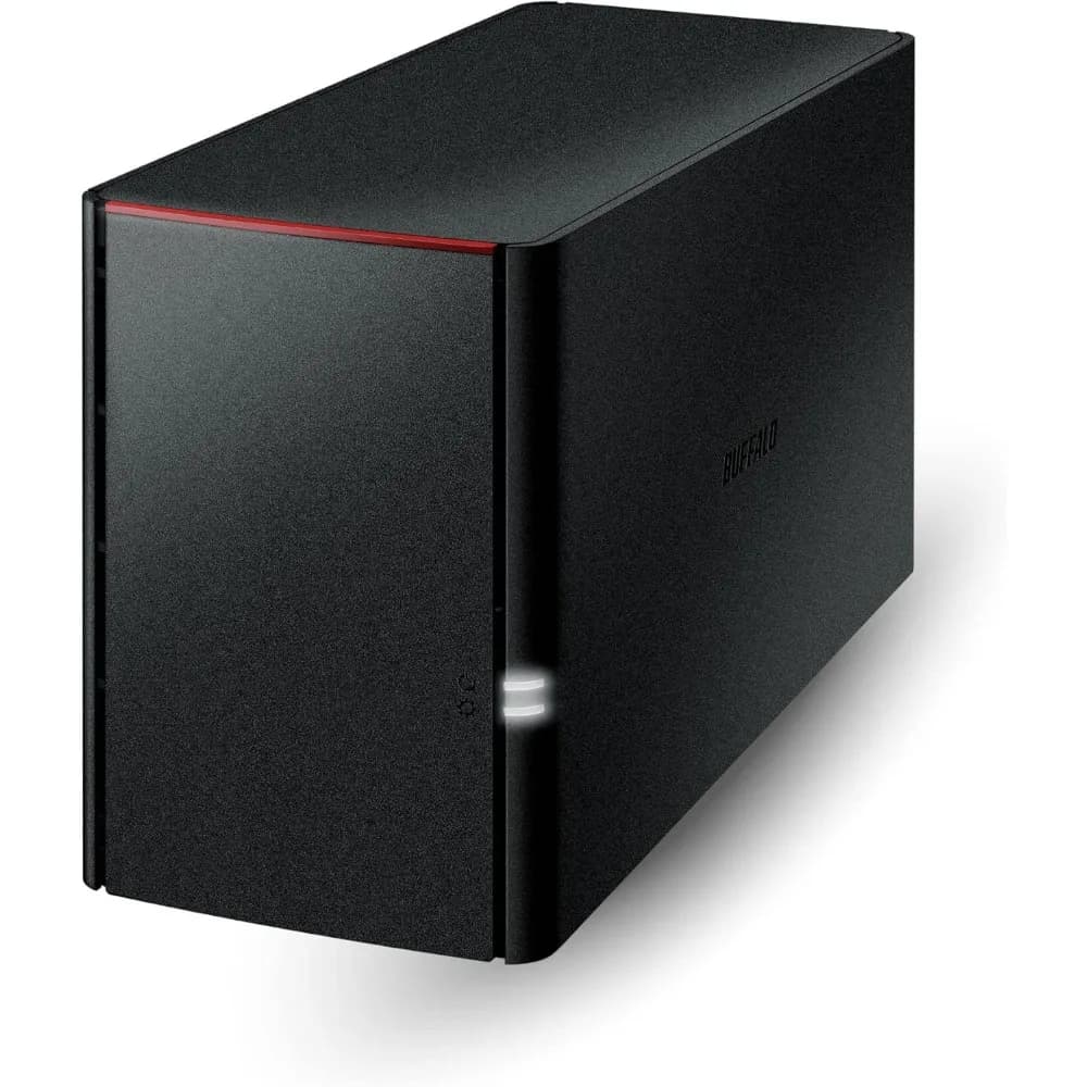 LinkStation 220 Archiviazione attaccata su rete NAS a 2 alloggiamenti da 4 TB con dischi rigidi HDD inclusi archiviazione NAS che funziona come Cloud domestico
