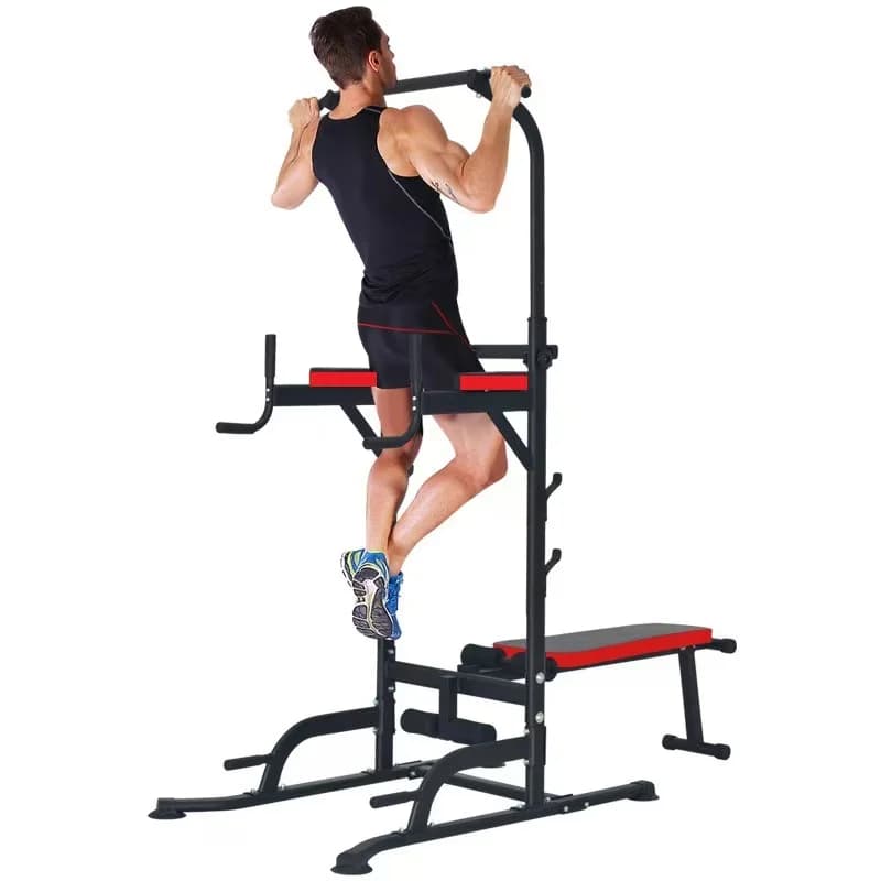 Commercial trainer with single and parallel bar assisted by power, auxiliary trainer specific for bending and extension of the double arm