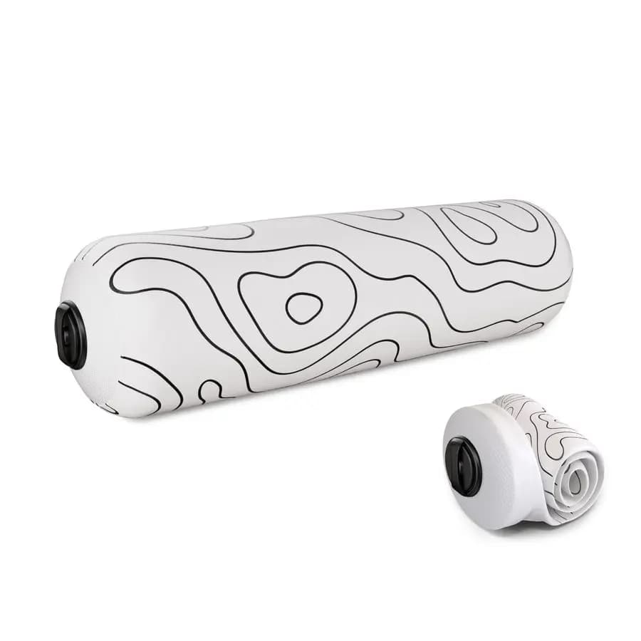 Travel Foam Roller with Adjustable Hardness, Ultra-Portable for Physiotherapy and Deep Muscle Recovery, Topo Grey, 15