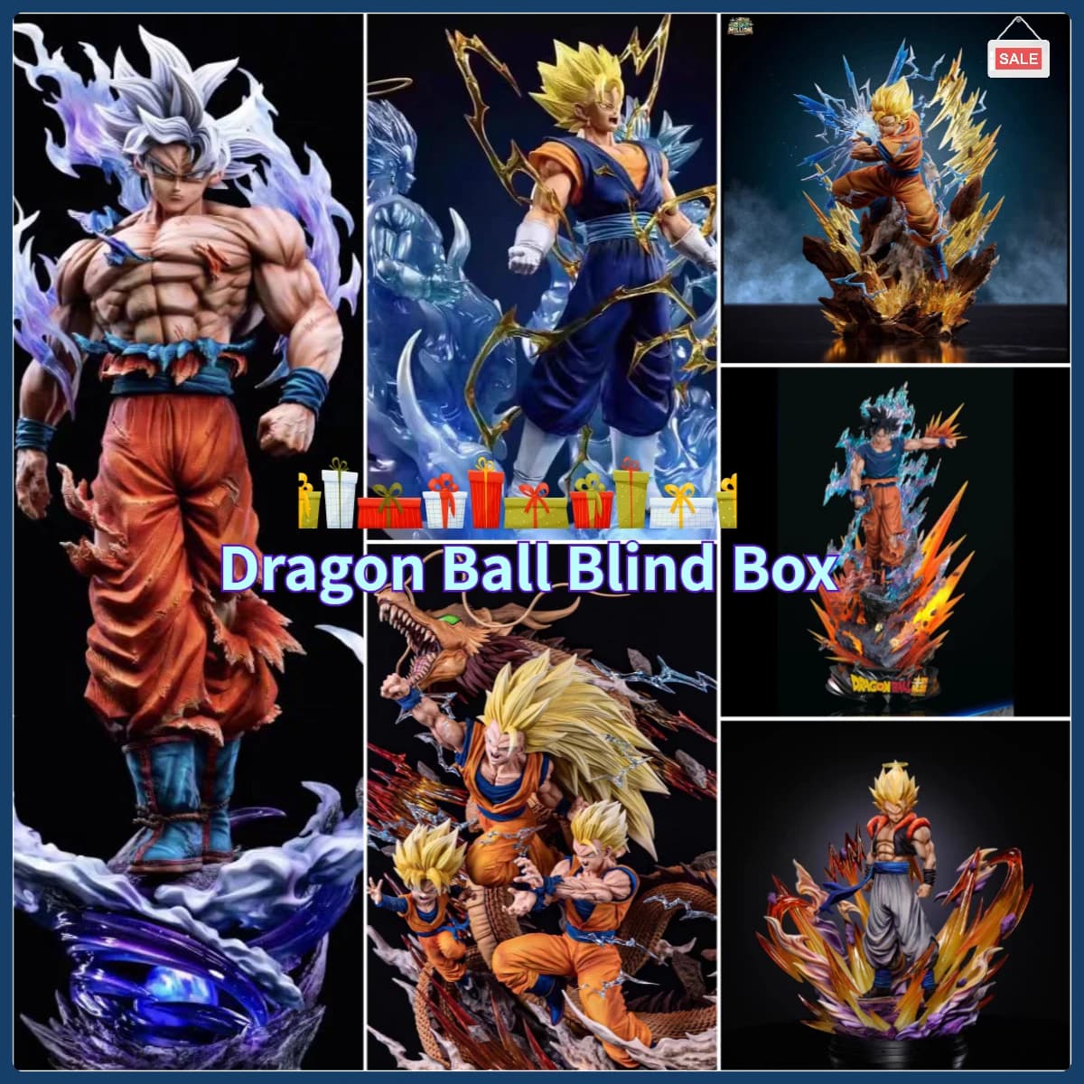 Dragon Ball Anime Blind Box Figura PVC Giocattolo da collezione Mistero Regalo a sorpresa per i fan Goku Vegeta Frieza Piccolo Edizione casuale