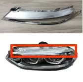 Suitable for BMW 1 Series F52 headlight decorative strip F52 LED front headlight eyebrow electroplating frame bright strip