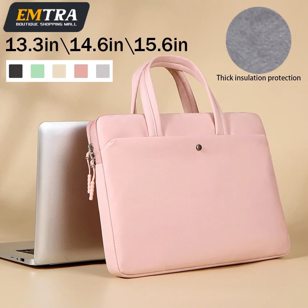 Borsa Tote da Donna alla Moda per Laptop 13-15.6 Pollici, Sottile, da Lavoro, Impermeabile, Antiurto, Portatile, Custodia Protettiva per Ufficio