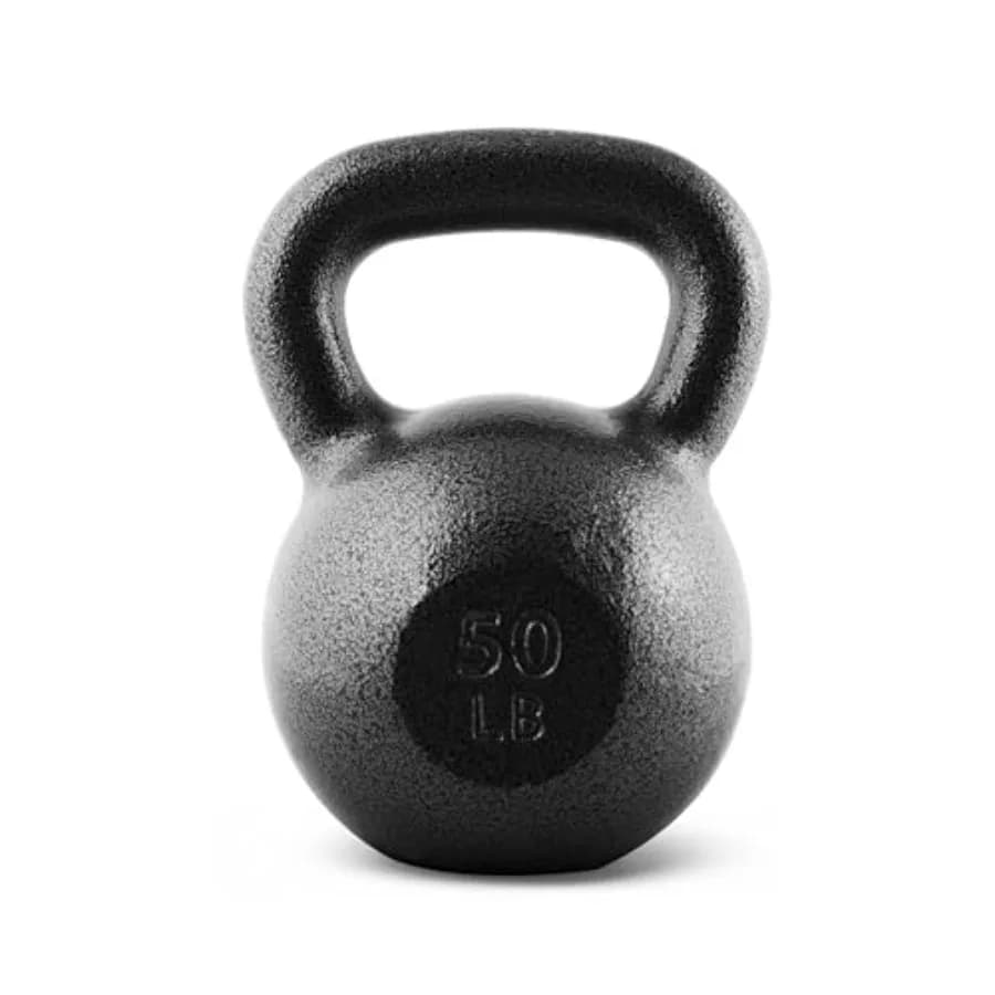 Kettlebell in Cast Iron - Options Covered Singles and Sets, Various Weight Choices in Different Colors for Domestic Use and Gym