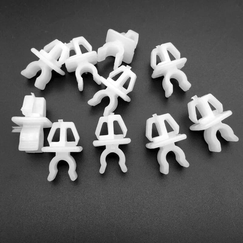 10pcs supporto per cofano per auto clip per asta di supporto supporto per rivetti di fissaggio bianco supporto per clip 53452-90351 roba per auto per Toyota 4Runner Tacoma