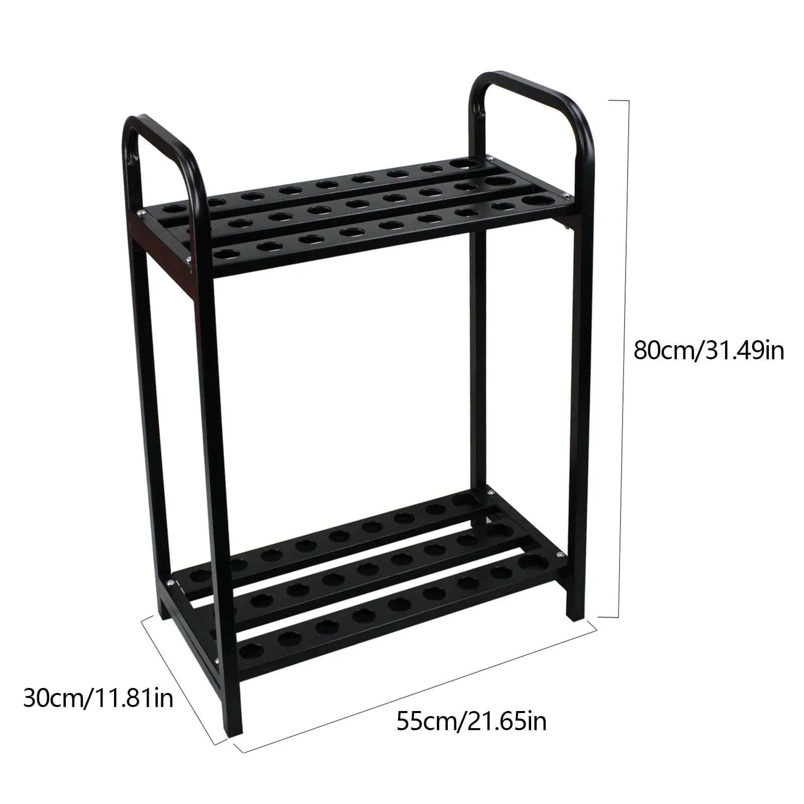 NEW metal golf club organizer - Exhibitor for 27 decks, durable golf shelf support for storing and wall mounting