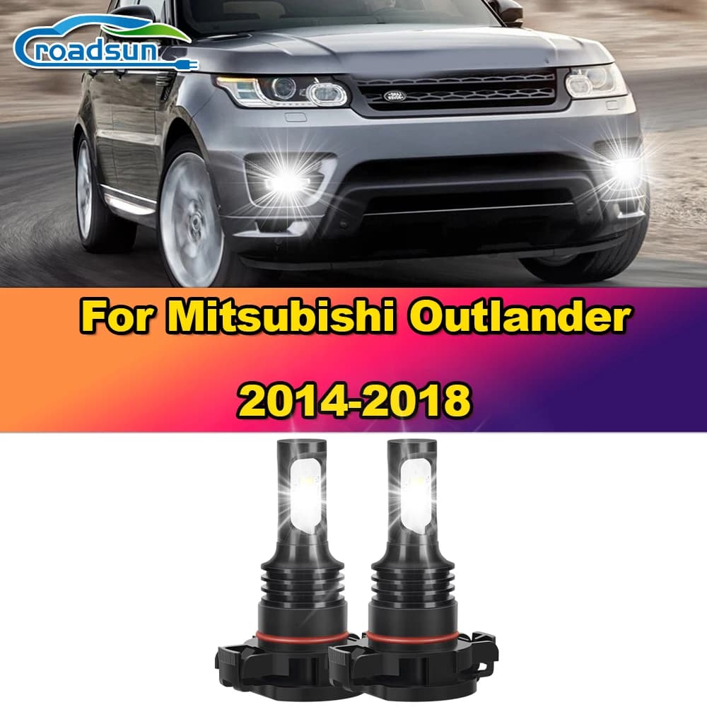 12000LM 5202 LED Canbus Fendinebbia per auto 100W CSP Fendinebbia automatici 6000K 12V per Mitsubishi Outlander 2014 2015 2016 2017 2018