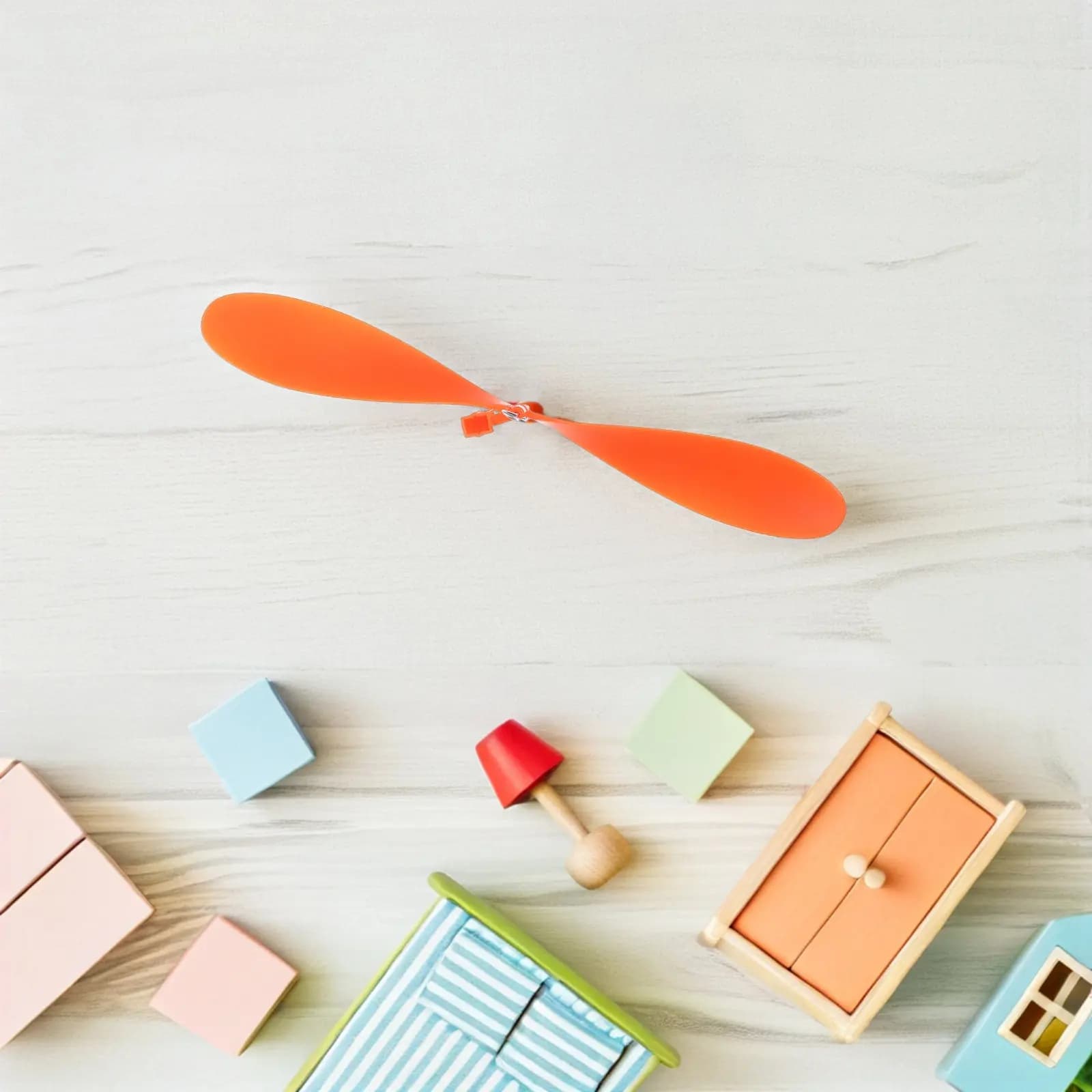 10 Pezzi Eliche per Aeromodelli Alimentate a Elastico, Accessori per Educazione Scientifica, DIY Glider Tiger Helicopter