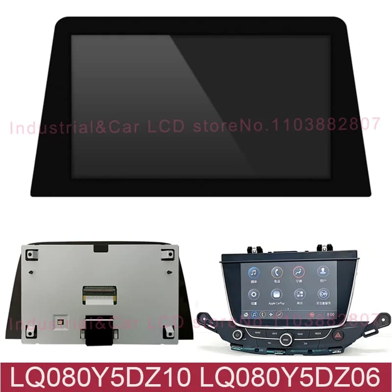 Nuovo Schermo LCD Originale da 8 Pollici LQ080Y5DZ10 LQ080Y5DZ06 per Navigatore Auto OPEL Astra K Opel Vauxhall 2017 2016