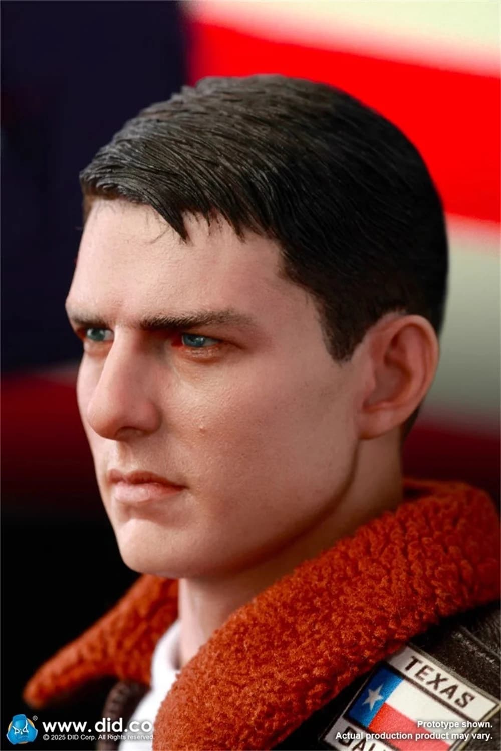 1/6 DID MA80181 US. Soldier Doll Handsome Guy Tom Cruise Male Head Sculpt Carving with Neck Connector Sunglasses Toys Model DIY