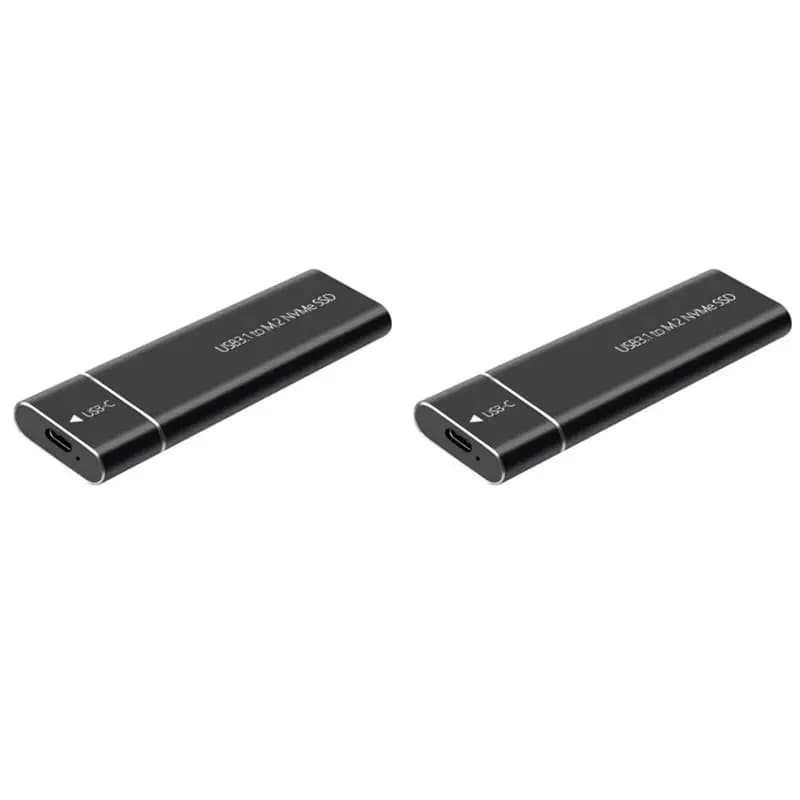 2X M.2 SSD Enclosure NVME USB3.1 External Storage HDD Case 10Gbps Pcie SSD Box For NVME SATA SSD Disk Hard Drive
