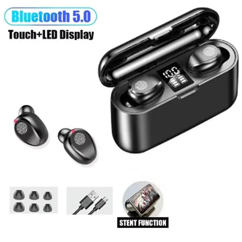 Wireless Bluetooth TWS LED Dislpaly Waterproof earphones HD call heads for Honor Play 5T Active Oppo